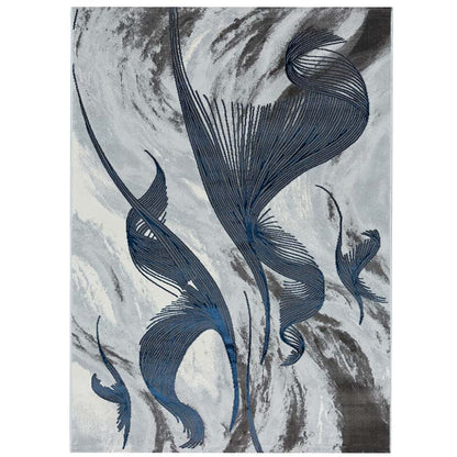 Covor Freedom,Gri/Albastru