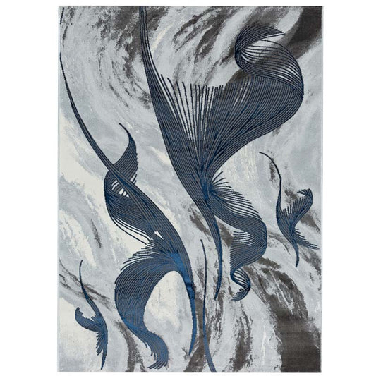 Covor Freedom,Gri/Albastru