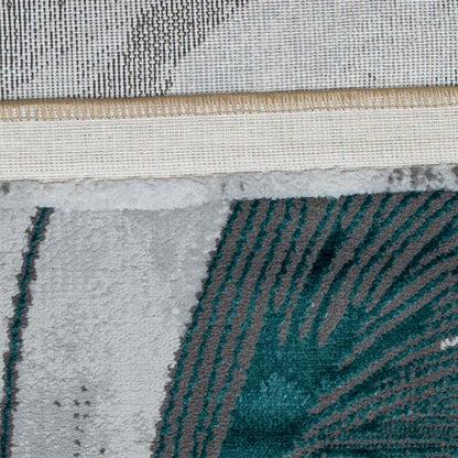 Covor Freedom,Gri/Turcoaz