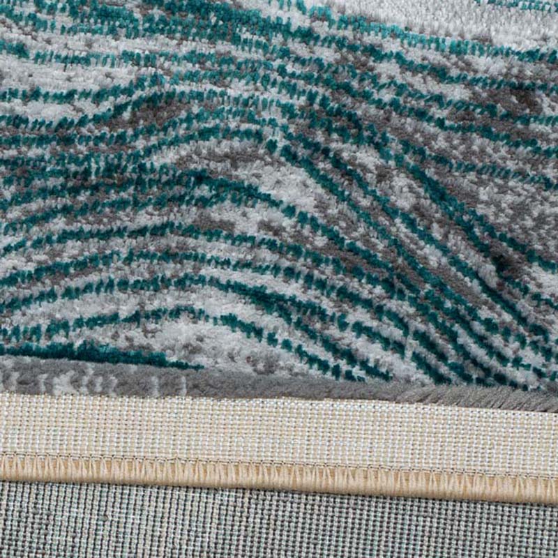 Covor Meduse ,Gri/Turcoaz