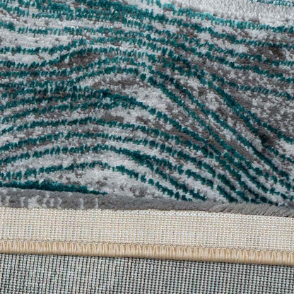 Covor Meduse ,Gri/Turcoaz