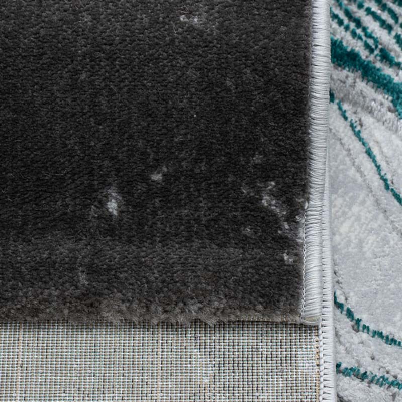 Covor Meduse ,Gri/Turcoaz