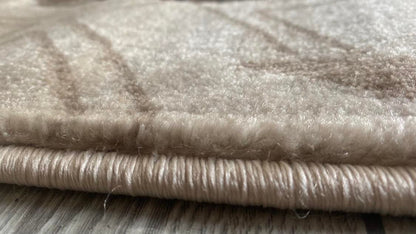 Traversa cu Insertii Florale, Crem/Maro