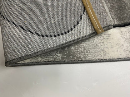 Traversa cu Insertii Florale, Gri/Negru