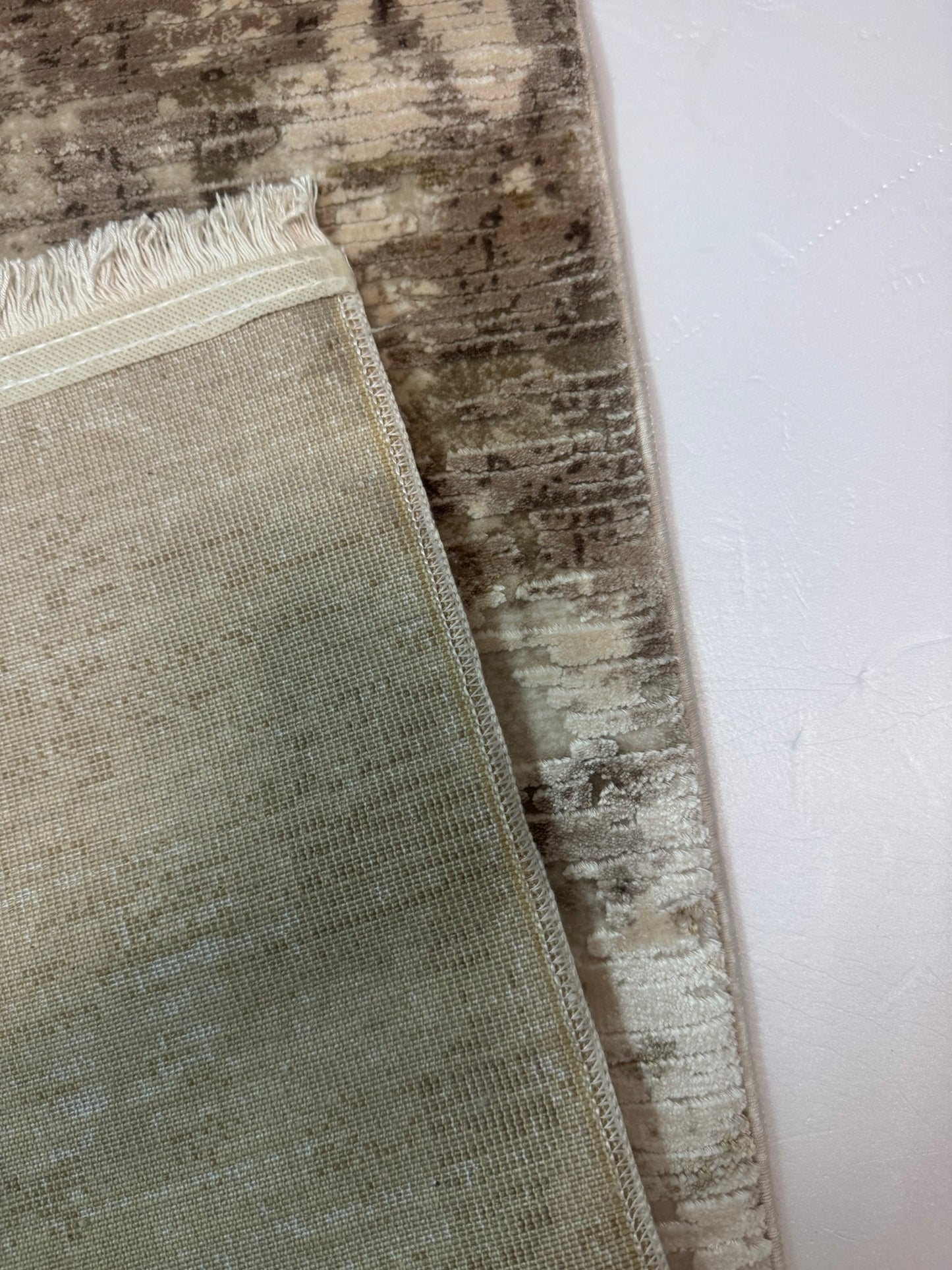 Covor Premium Angora Hali Tip Picasso,Bej/Maro