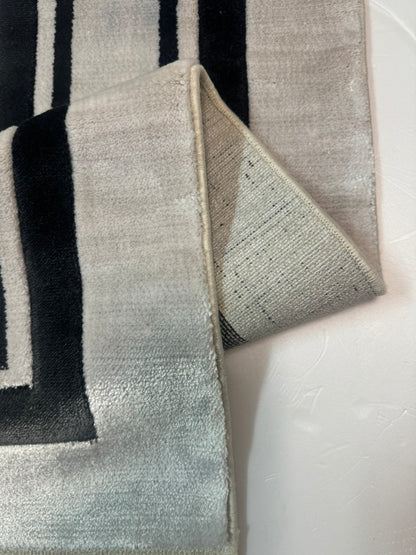 Covor Premium cu chenar Angora Crem/Negru