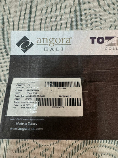 Covor Premium Angora Hali Tip Thailanda,Verde Smarald/Crem