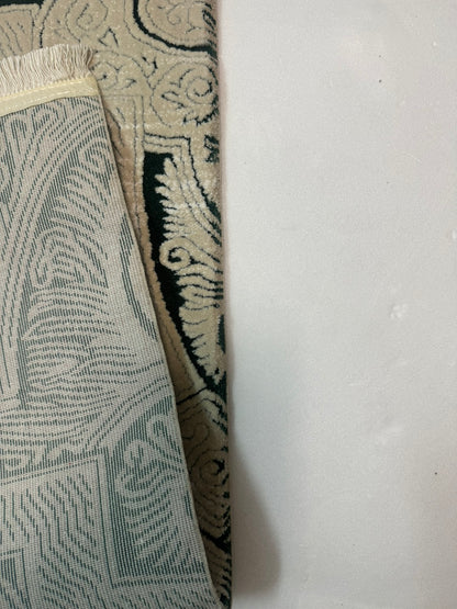 Covor Premium Angora Hali Tip Thailanda,Verde Smarald/Crem