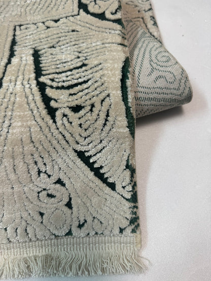 Covor Premium Angora Hali Tip Thailanda,Verde Smarald/Crem