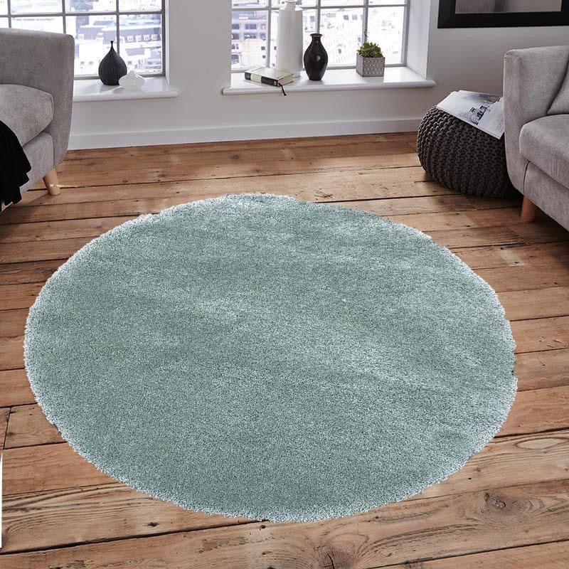 Covor Pufos Rotund  tip Shaggy , Verde