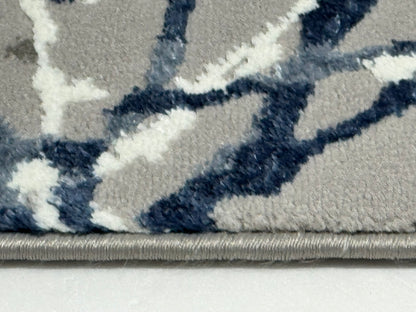 Covor Premium Panza De Paianjen,Albastru/Gri