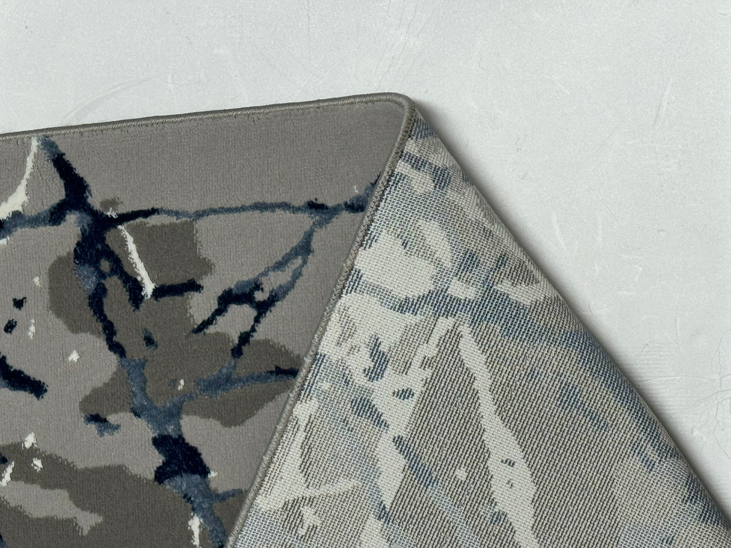 Covor Premium Panza De Paianjen,Albastru/Gri