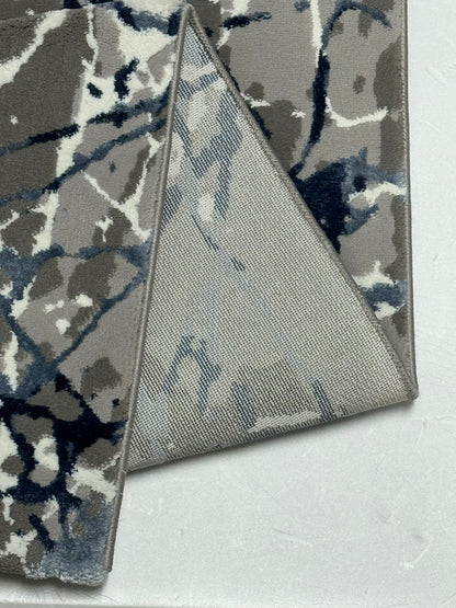 Covor Premium Panza De Paianjen,Albastru/Gri