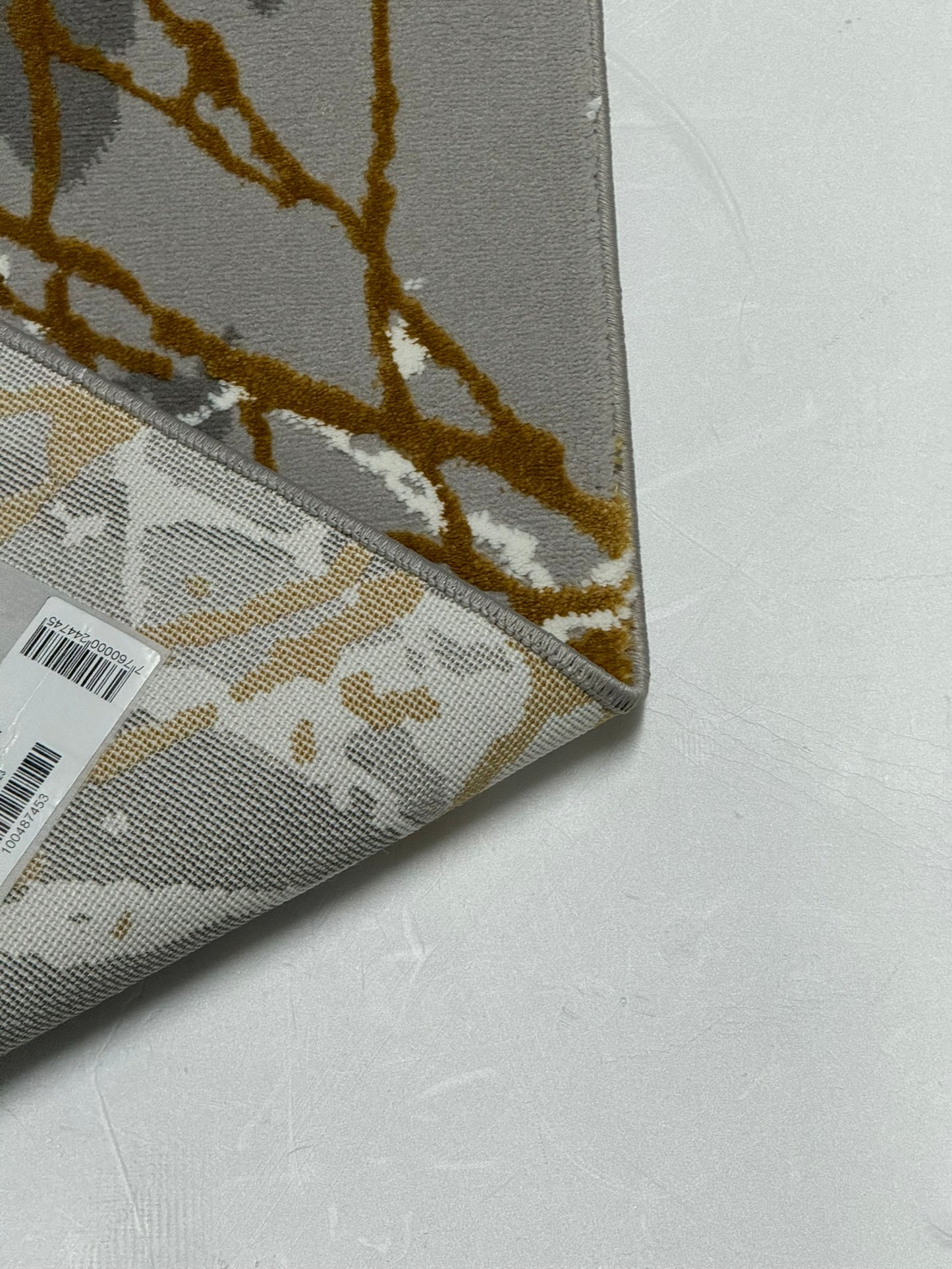 Covor Premium Panza De Paianjen,Galben/Gri