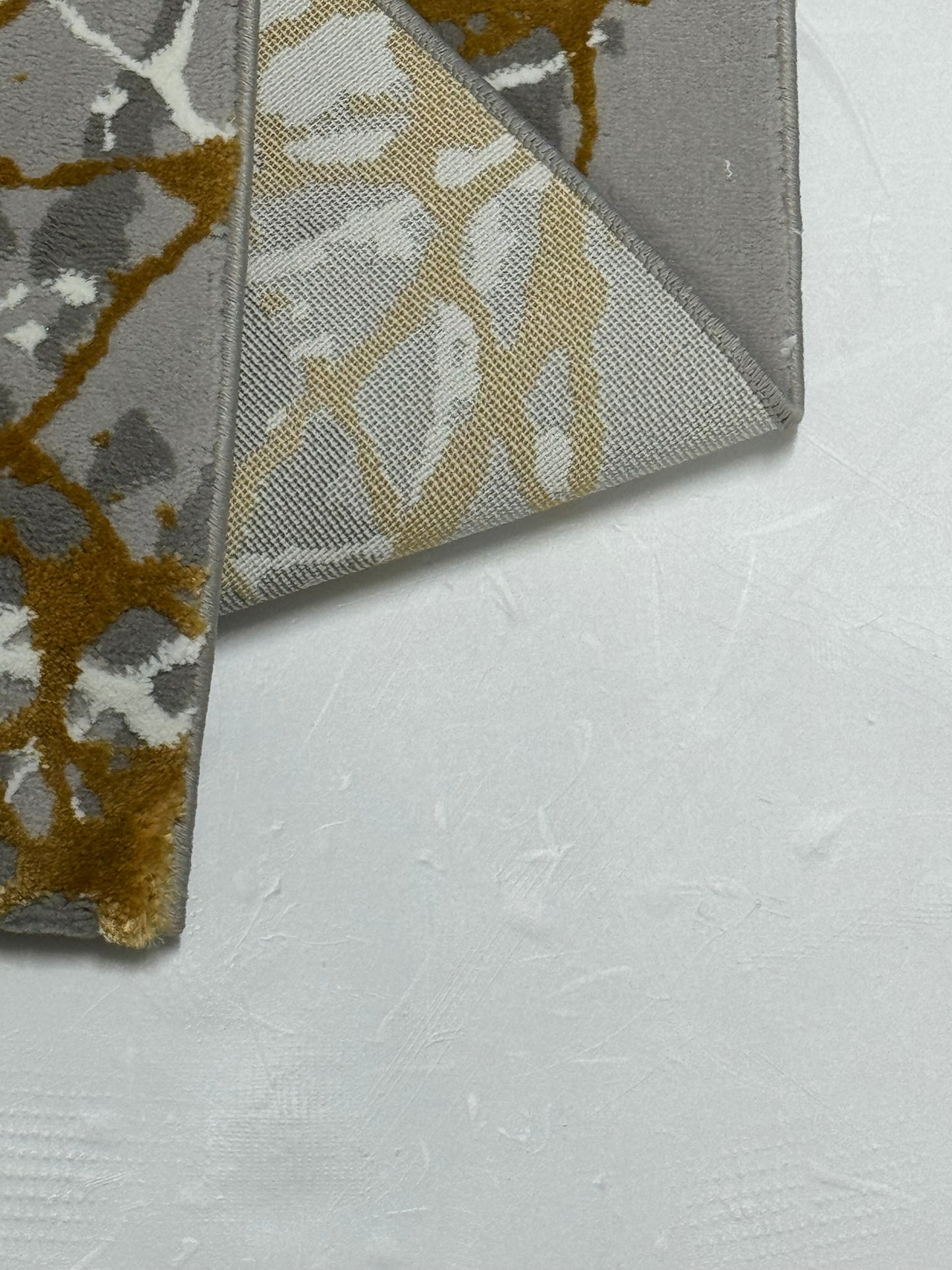 Covor Premium Panza De Paianjen,Galben/Gri