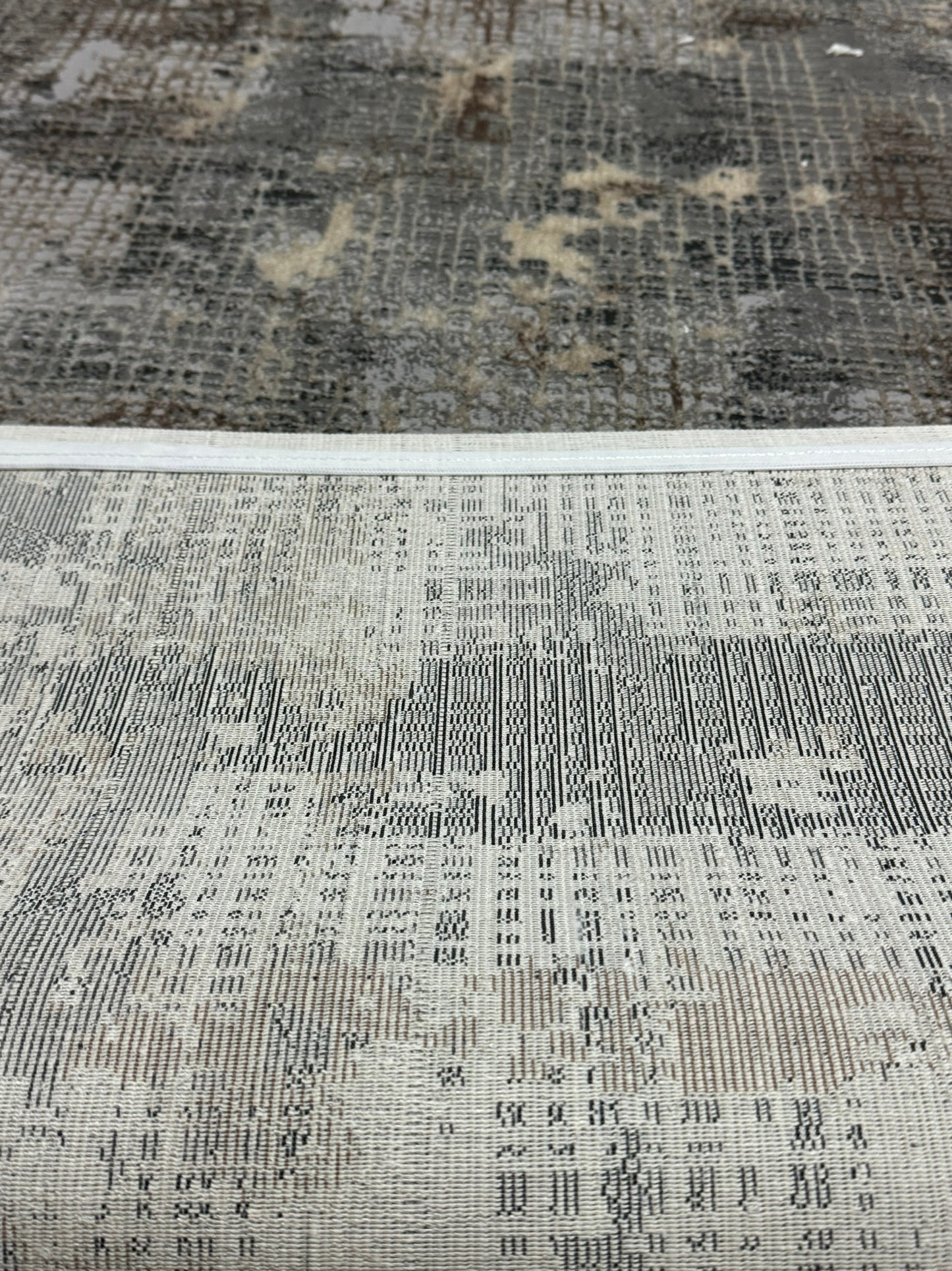 Covor Premium Tip Labirint ,Crem/ Gri Antracid