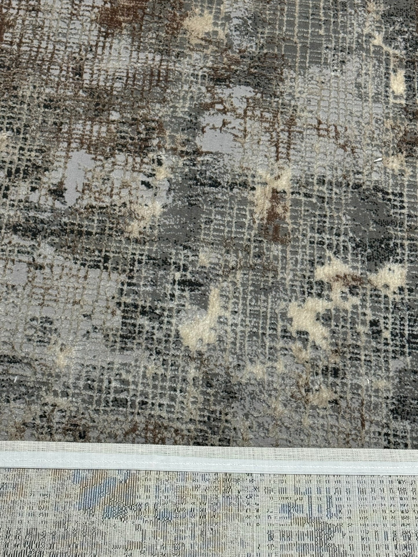 Covor Premium Tip Labirint ,Crem/ Gri Antracid