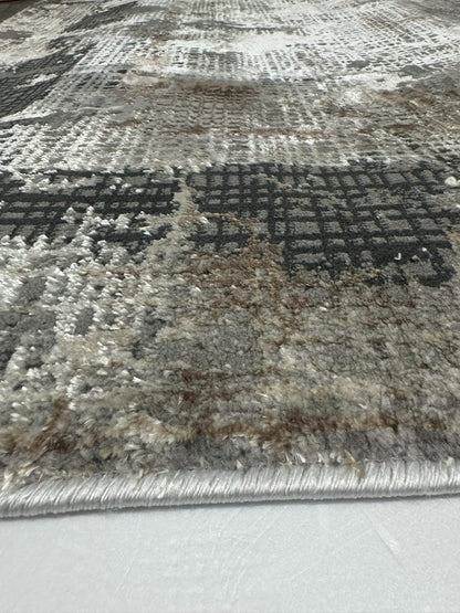 Covor Premium Tip Labirint ,Crem/ Gri Antracid