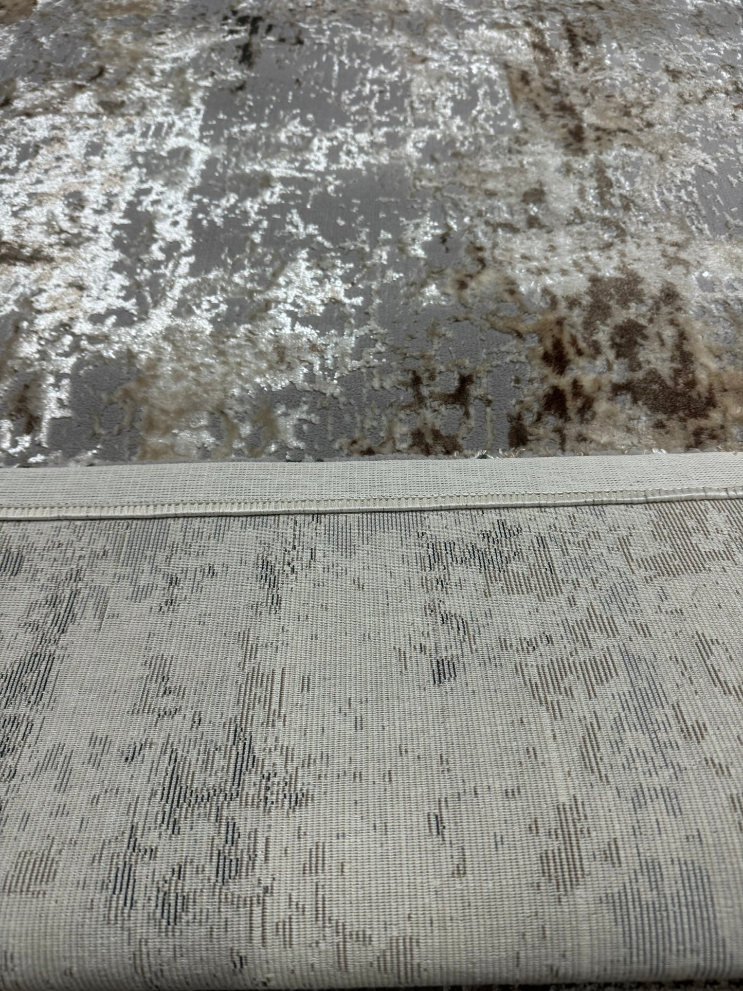 Covor Premium Tip Picasso,Crem/ Gri Antracid