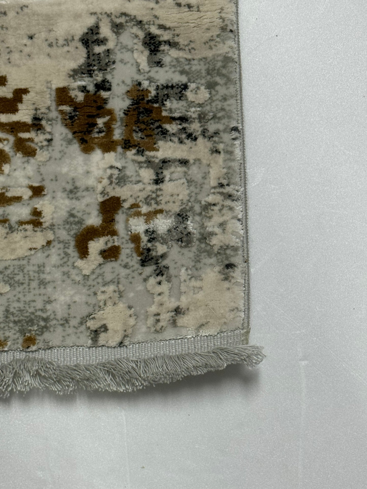 Covor Premium Angora Hali Acrilic,Crem/Gri/Capucino