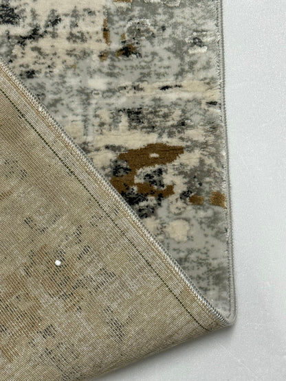 Covor Premium Angora Hali Acrilic,Crem/Gri/Capucino