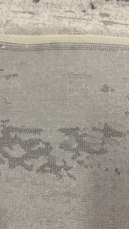 Covor Modern Tip Picasso Bej/Alb/Gri