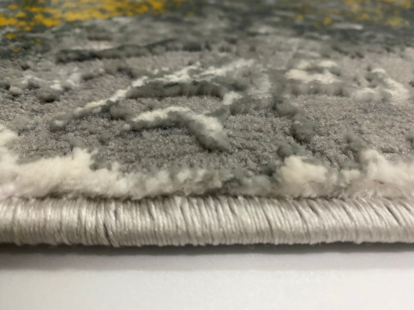 Covor Modern Tip Tablou Picasso,Gri/Gold