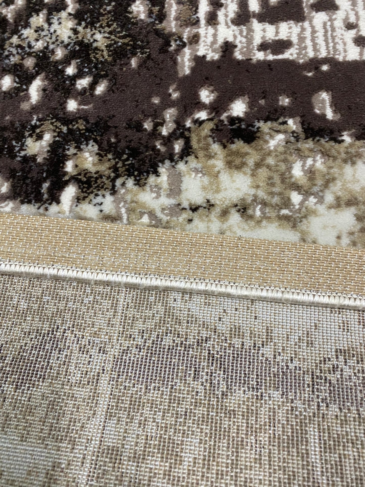 Covor Modern Tip Picasso,Bej/Maro