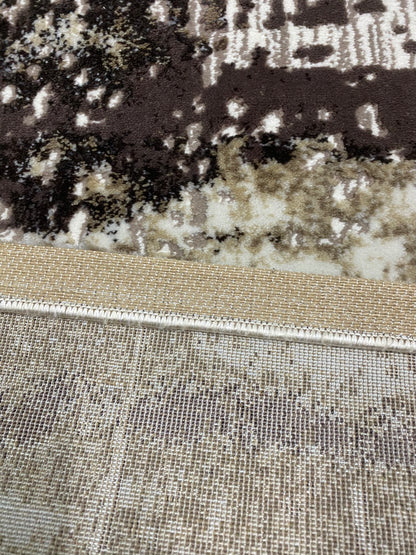 Covor Modern Tip Picasso,Bej/Maro