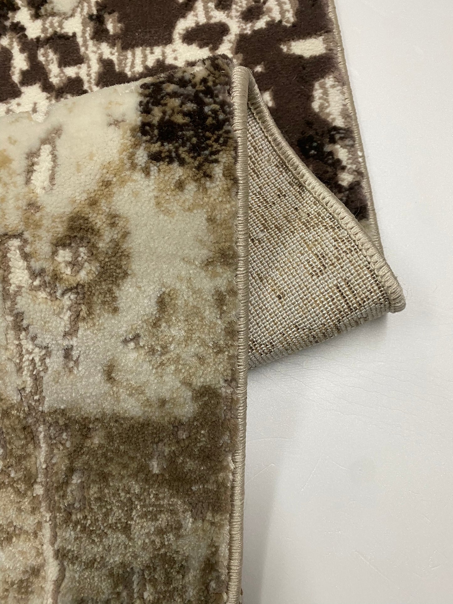 Covor Modern Tip Picasso,Bej/Maro