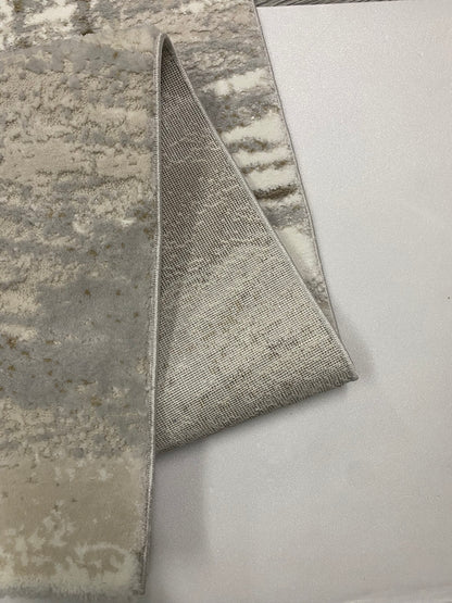 Covor Modern cu Linii,Bej/Maro