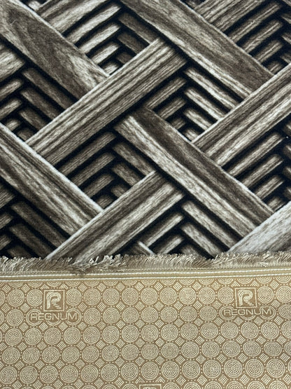 Set 3 Traverse Antiderapante Cu Insertii Tip Parchet 3D ,Bej/Maro