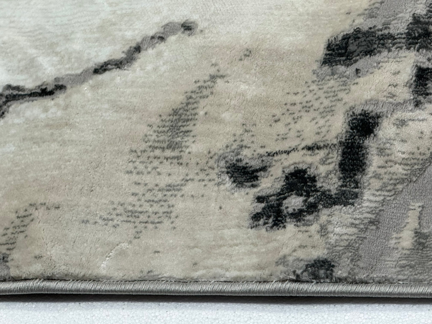 Covor Tip Pictura Moderna,Gri/Bej