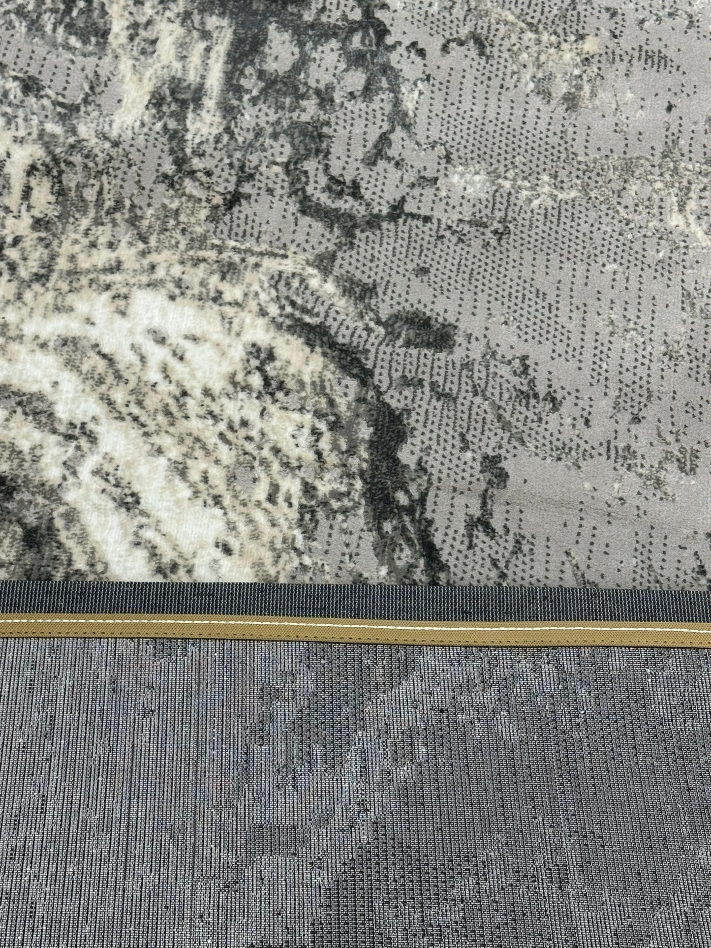 Covor Tip Pictura Moderna,Gri/Bej