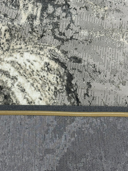 Covor Tip Pictura Moderna,Gri/Bej