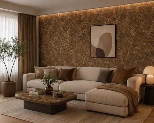 Tapet autoadeziv marmura, Maro/Bej , 120 x 300 cm