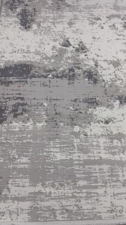 Covor Modern Tip Picasso,Gri/Crem
