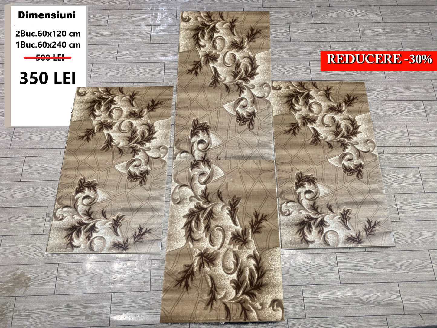 Set 3 Traverse tip Vita de Vie ,Bej/Maro