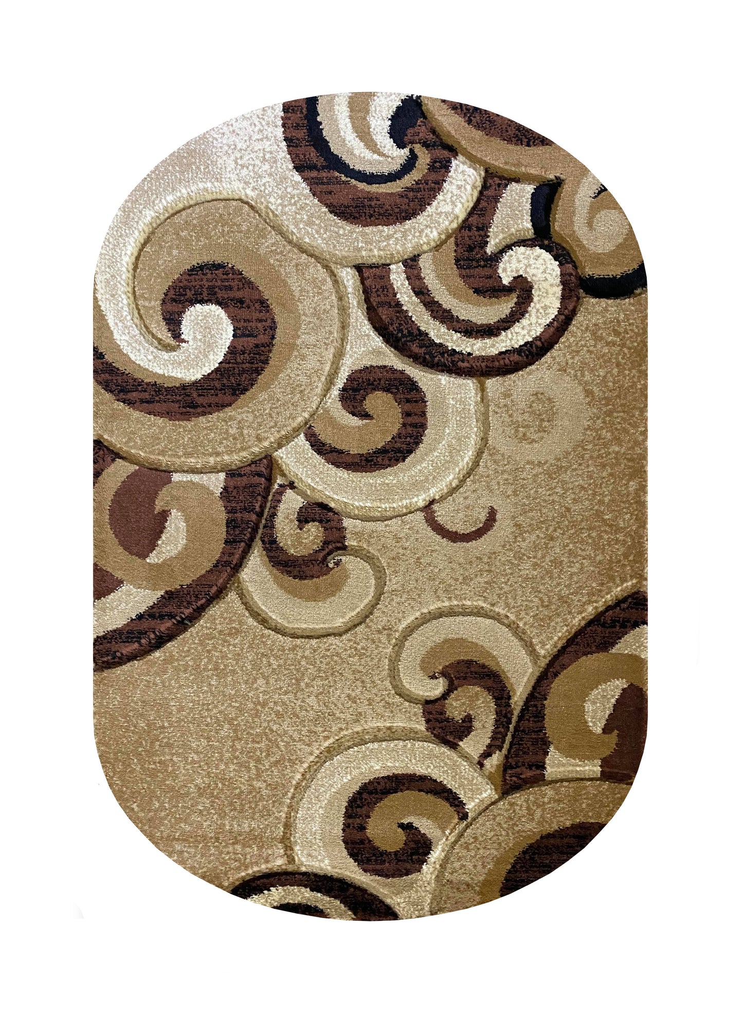 Covor cu insertii florale tip tribal