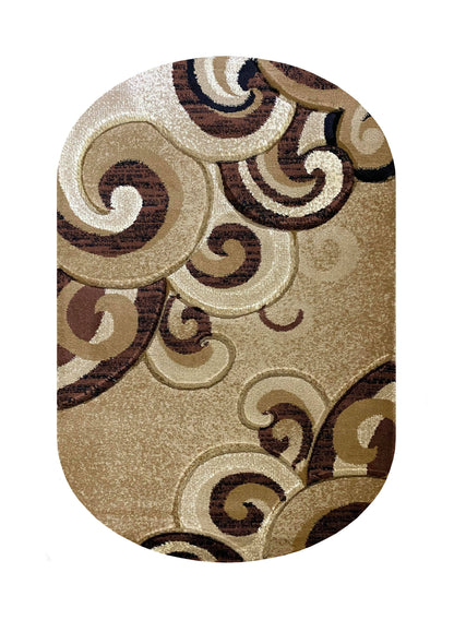Covor cu insertii florale tip tribal