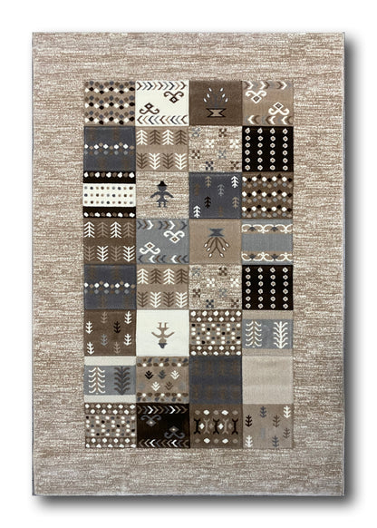 Covor Cu Insertii Tip Traditionale ,Bej