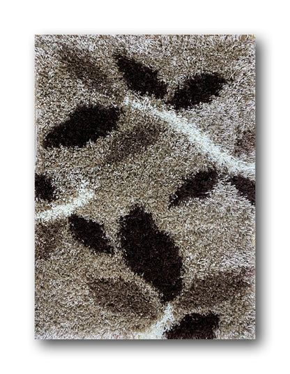 Covor Pufos cu insertii florale tip  shaggy