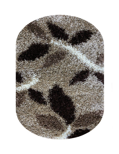 Covor Pufos cu insertii florale tip  shaggy